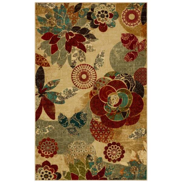 Mohawk Home Geo Floral Multi 7 ft. 6 in. x 10 ft. Floral Area Rug