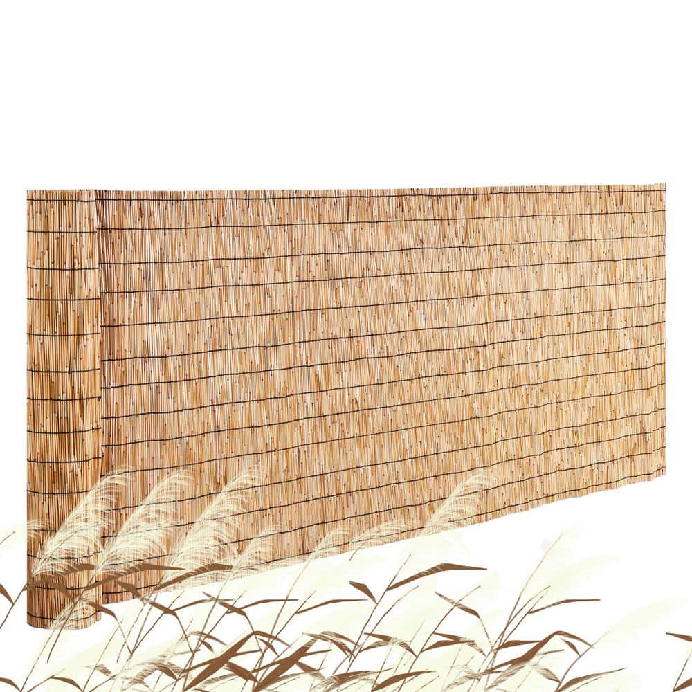 Natural Reed Privacy Screen Fence for Garden and Patio