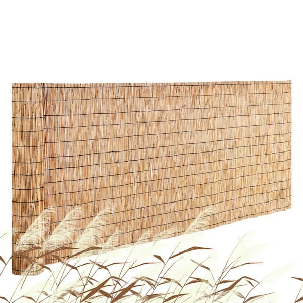 VEVOR Reed Fence Backyard Landscaping Privacy Blind Fencing Screen 13.3 ft. x 3.3 ft., Decorative Fence for Backyard Garden