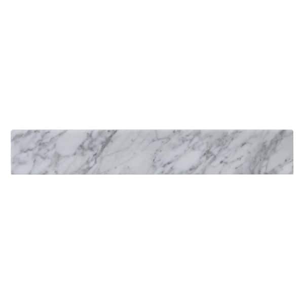 Home Decorators Collection 21.25 in. W Marble Vanity Sidesplash in White