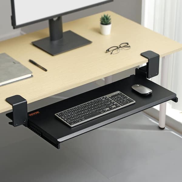 Under Desk Keyboard Tray Attachment StarTech Height-Adjustable Under ...