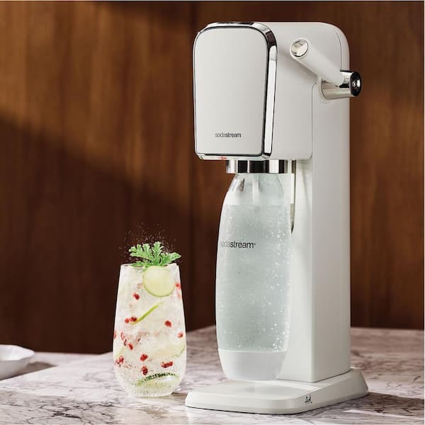SodaStream Art White Soda Machine and Sparkling Water Maker Kit