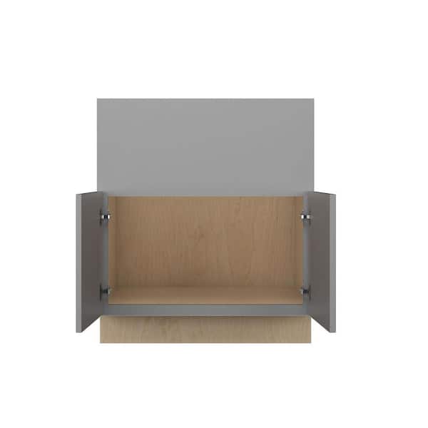 Kunal Kitchens Cumberland Recessed 36 in. W x 34.5 in. H x 24 in. D in Painted Stratus Plywood Assembled Farm Sink Base Cabinet