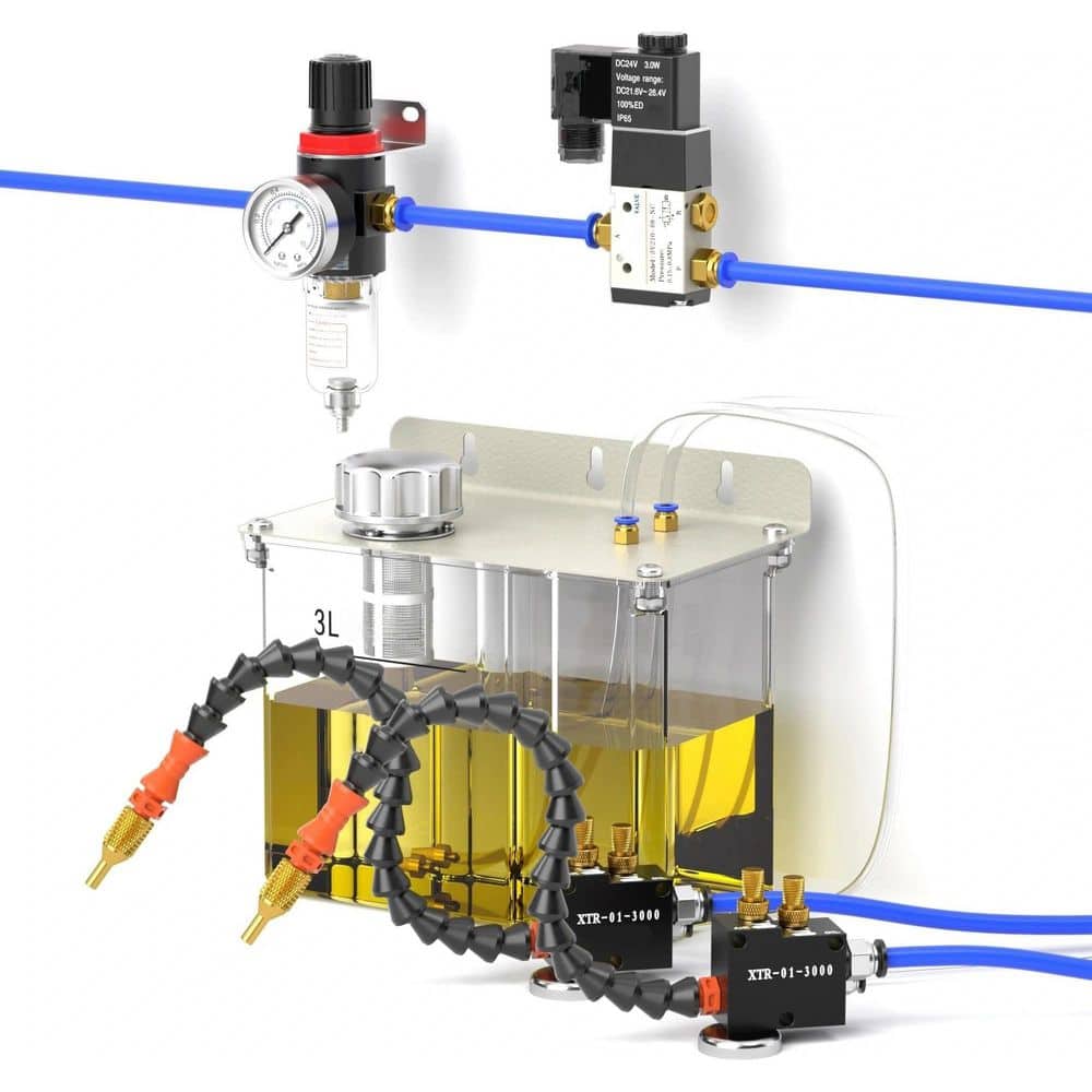Mist Coolant Lubrication Spray System with Pump Solenoid Valve Filter for CNC Lathe Milling Metal Cutting price history on PriceWatchPro