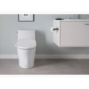 Veil 1-Piece 1.28 GPF Dual Flush Elongated Toilet in White, Seat Not Included