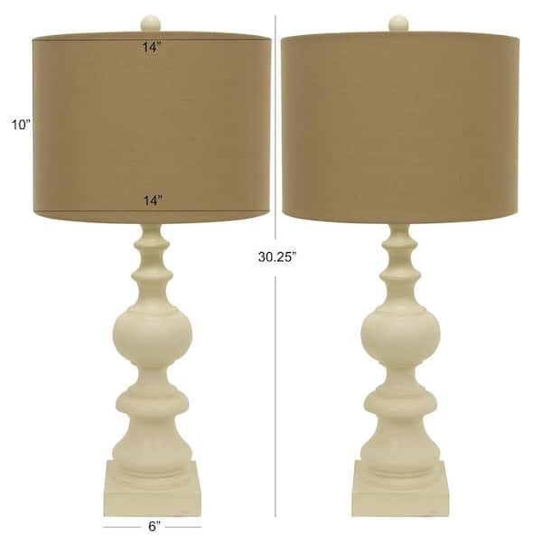 Distressed Cream Beige Table Lamps, Table Lamps Under 10