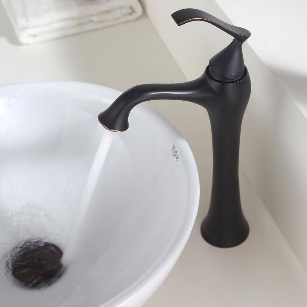 White Round Ceramic Vessel Bathroom Sink, 16 Inch