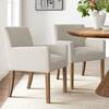LAOTIES Beige Linen Upholstered Armchair(Set of 2) NORTH-ARMCHAIR-2PCS-BEIGE-HULK