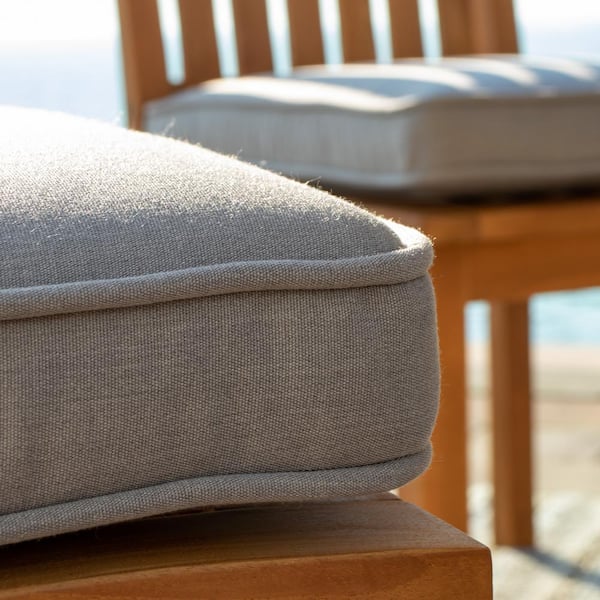 Patio Chair Cushion 19 in. x 19 in. Waterproof Outdoor Seat Cushions, Throw  Pillow B0B3HVDZNH - The Home Depot