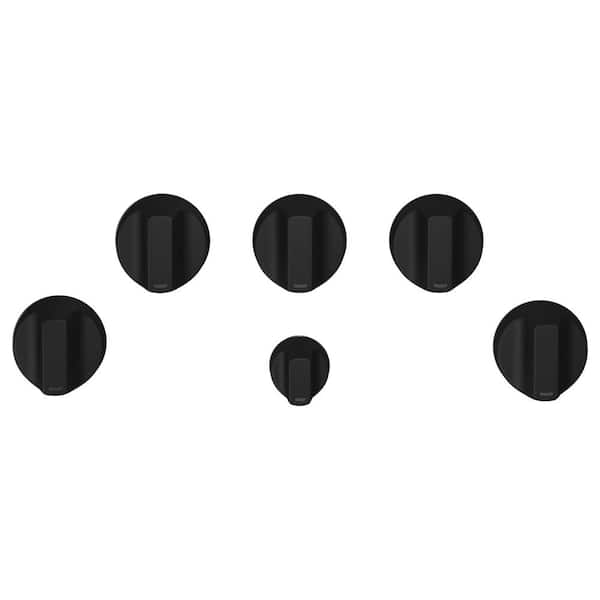 Cafe Gas Cooktop Knob Kit in Flat Black