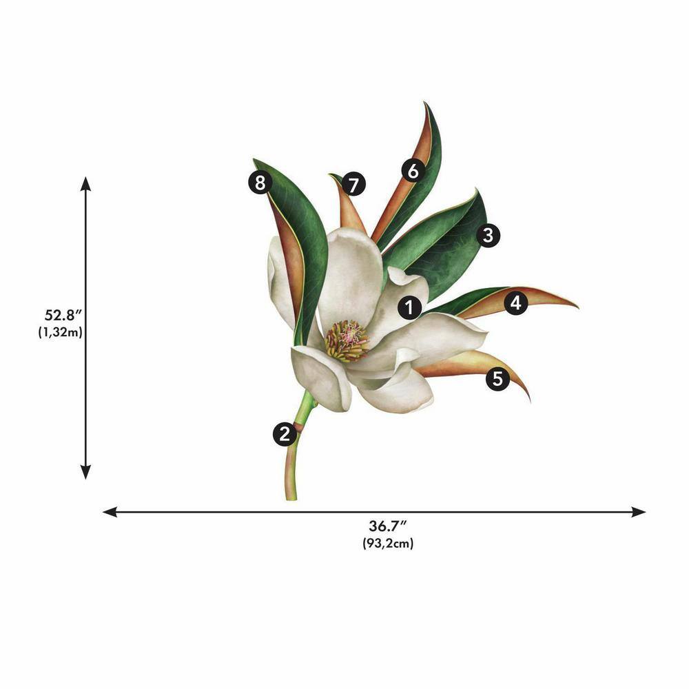 Vintage Magnolia Peel and Stick Giant Wall Decal