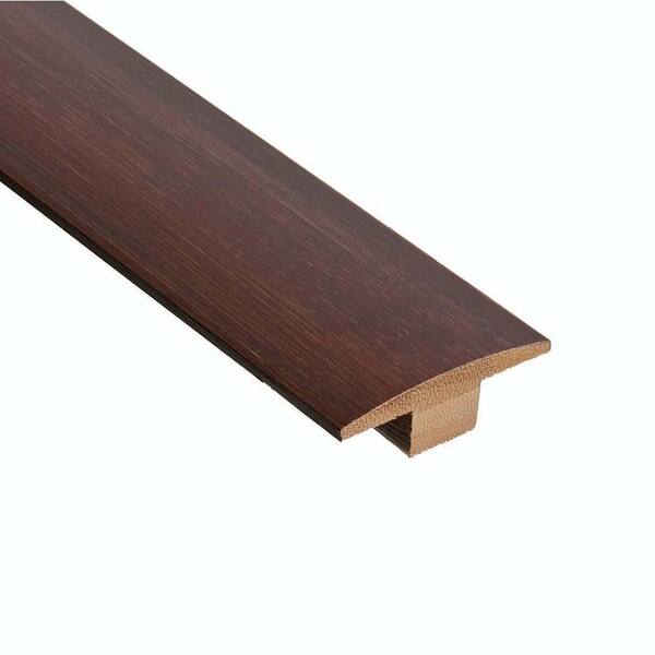 Home Legend Horizontal Walnut 3/8 in. Thick x 2 in. Wide x 78 in. Length Bamboo T-Molding