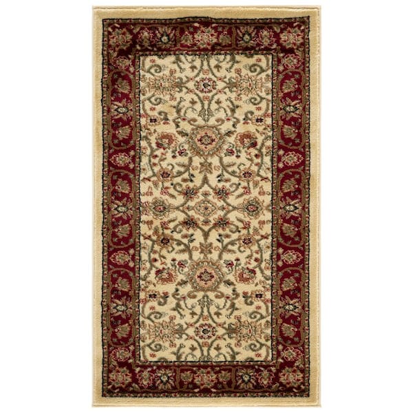 Lyndhurst 2 x 4 Ivory/Red Persian Area Rug