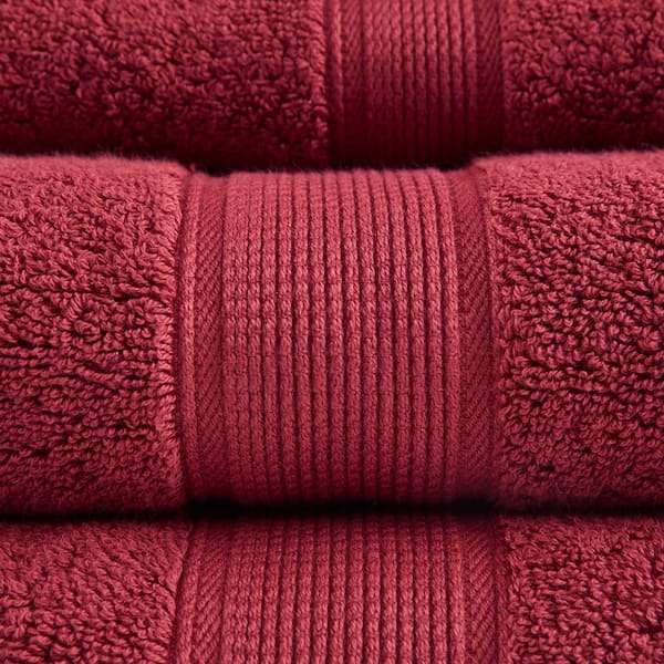 Long-Staple 100% Cotton Bath Towel, Red / Standard