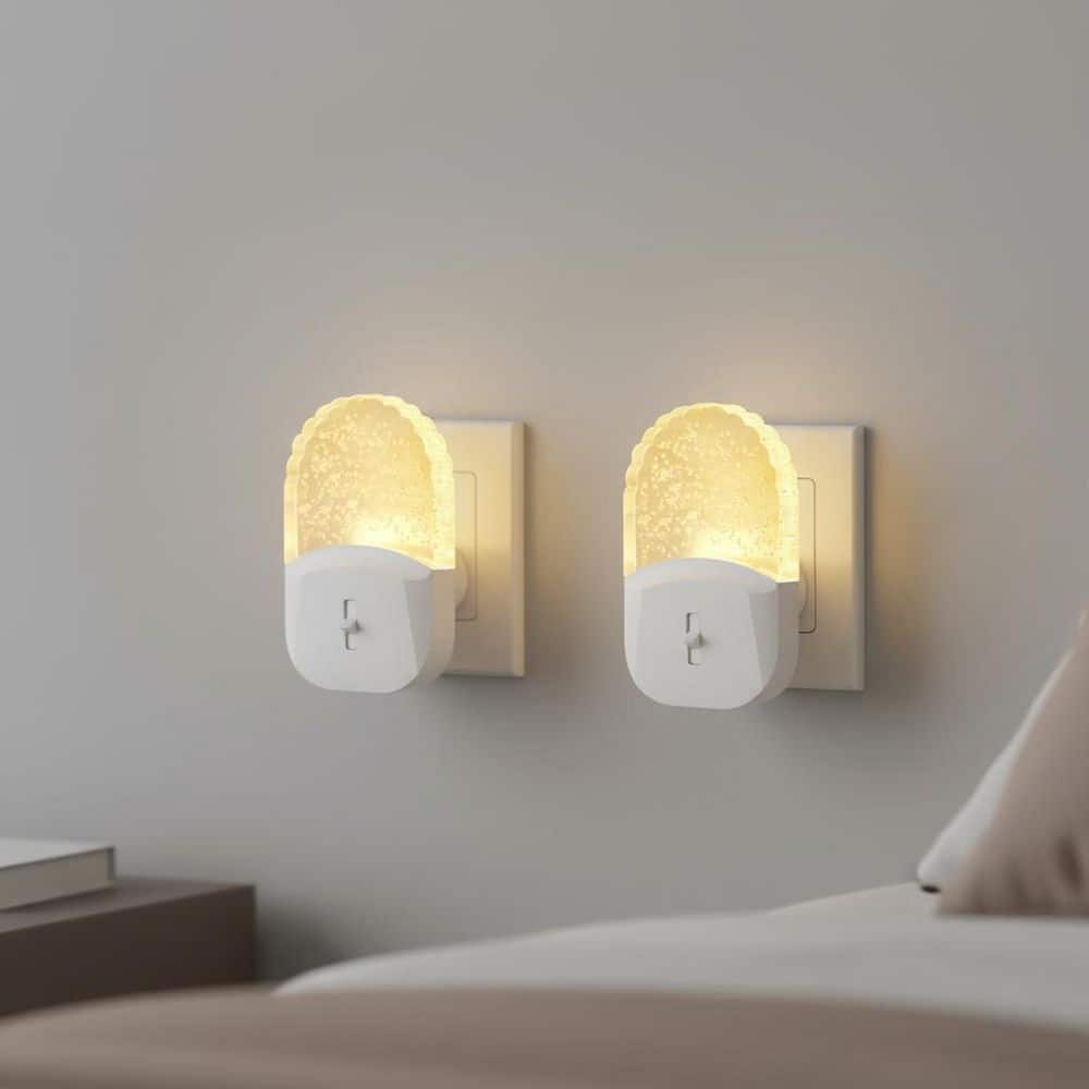 Bubble LED Plug-in Night Light, Dimmable 3000K Soft White, Dusk to Dawn Sensor, 2-Pack for Bedroom and Hallway price history on PriceWatchPro