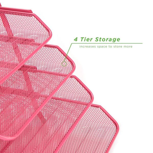 Pro Space Metal Mesh File Storage Box Suitable for Office or Home in Pink  HGJM3173WR - The Home Depot
