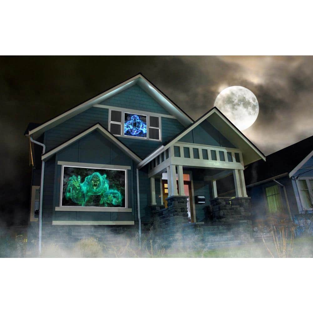 Holographic Gray Halloween Projection Kit with USB and Projector