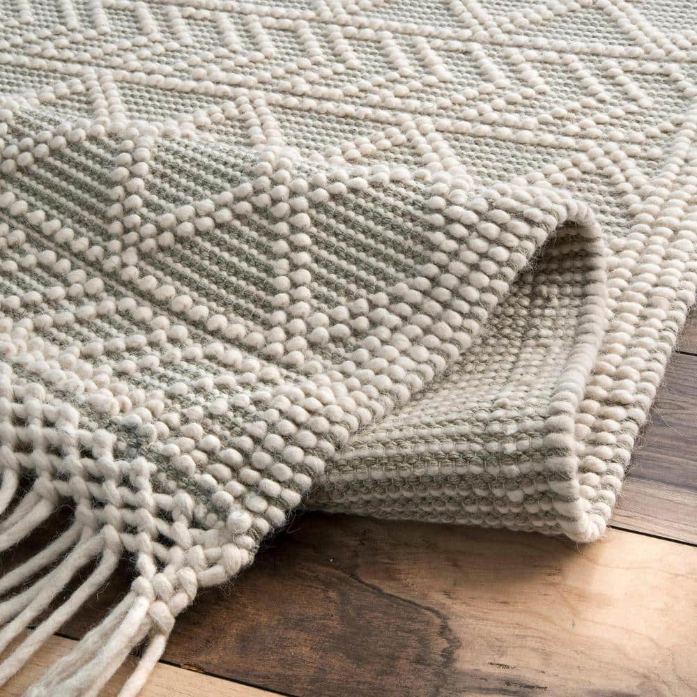 Reversible Tabatha Cream Wool Blend 4' x 6' Area Rug