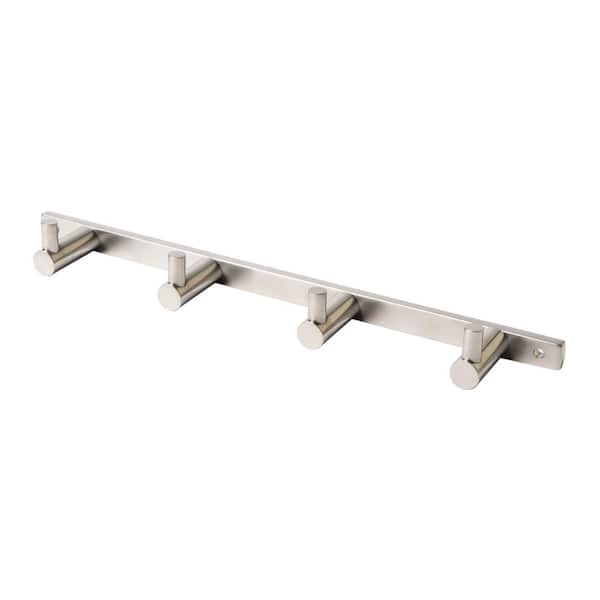 ALFI BRAND Quadruple Robe Hook in Brushed Nickel