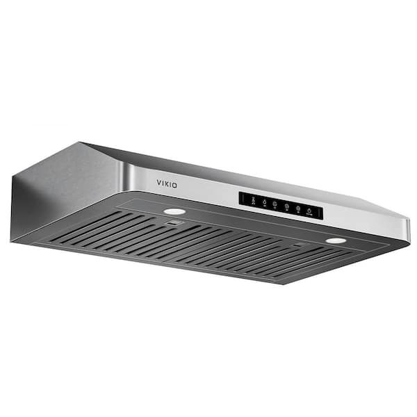 30 in. 900CFM Ducted Under Cabinet Range Hood in Stainless Steel with 3-Way Venting Removable LEDS and Gesture Control