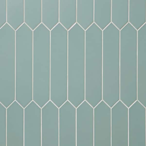 Ivy Hill Tile Axis 2.6 in. x 13 in. Jade Polished Picket