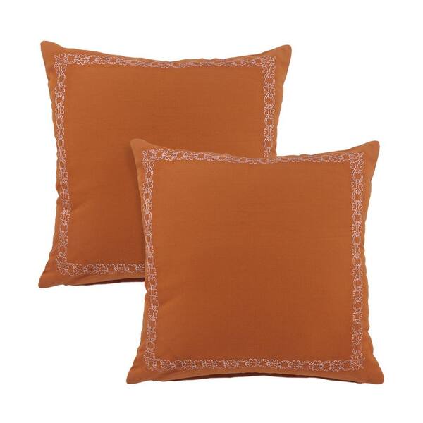 Burnt orange best sale throw pillows