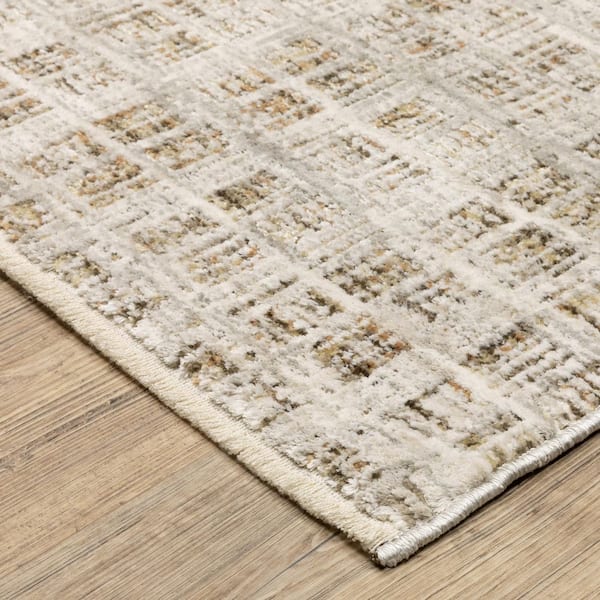 Brielle 3 ft. x 5 ft. Ivory/Beige Abstract Area Rug