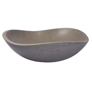 Free-Form Vessel Sink in Molly Grey Marble