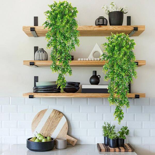 27.55'' Green Faux Vine Plant, Artificial Eucalyptus Hanging