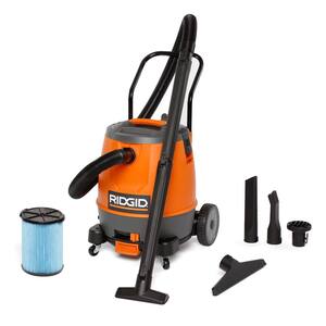 RIDGID 16 Gallon 6.5 Peak HP Motor-On-Bottom Wet/Dry Shop Vacuum with ...