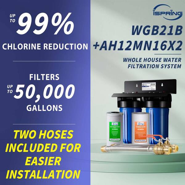 Buy 2Stage Whole House Water Filtration System, 50000 Gal. Capacity