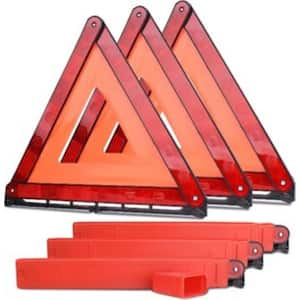 Reflective Safety Warning Triangles (3-Pack)