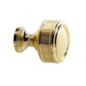 Paris 1-1/4 in. Polished Gold Solid Round Cabinet Knob