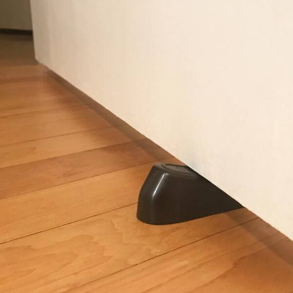 RELIABILT 6-in Grey Wedge Door Stop in the Door Stops department at