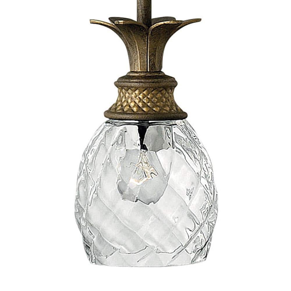 Pearl Bronze Mini Pendant with Clear Optic Glass