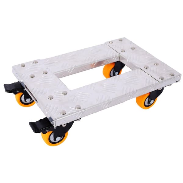 800 lbs.Capacity 18 in. x 12 in. Heavy Duty Aluminum Frame Hand Truck with 3 in. TPU Professional Casters