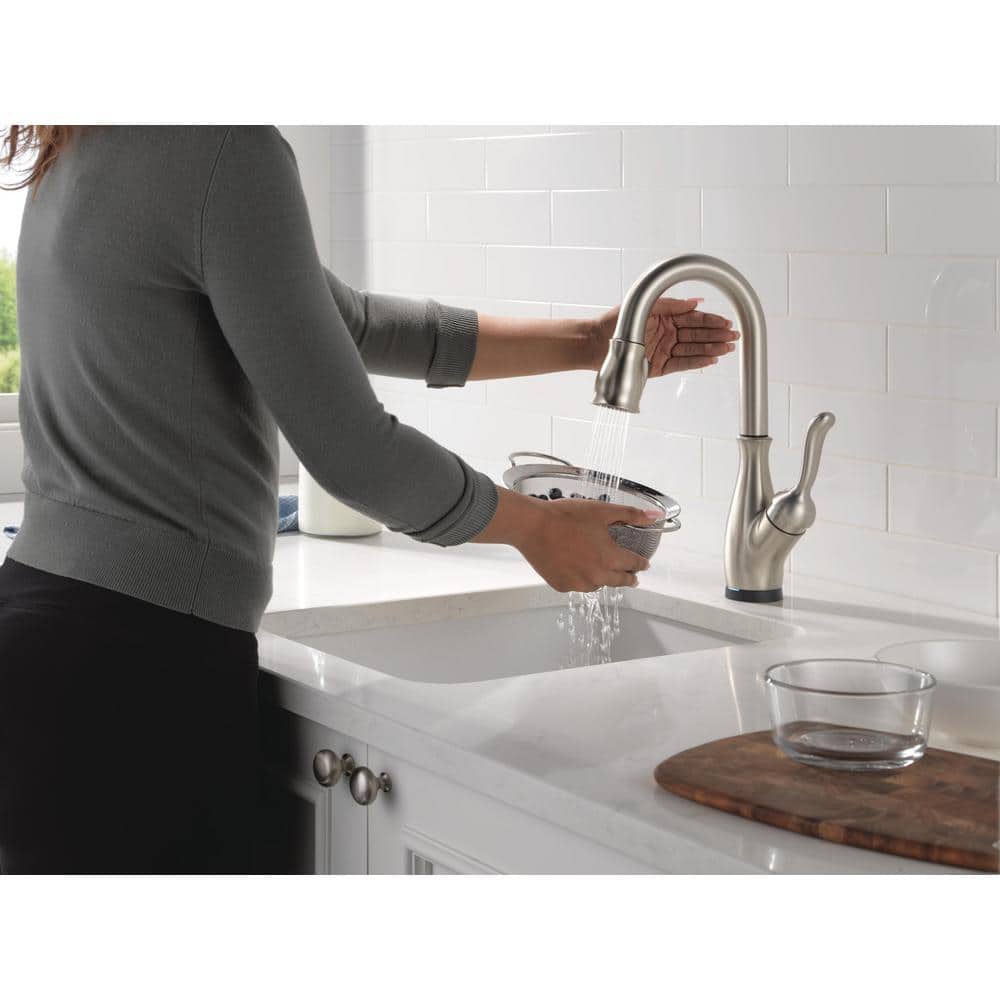 Spotshield Stainless Steel Touchless Bar Faucet with Pull-out Spray