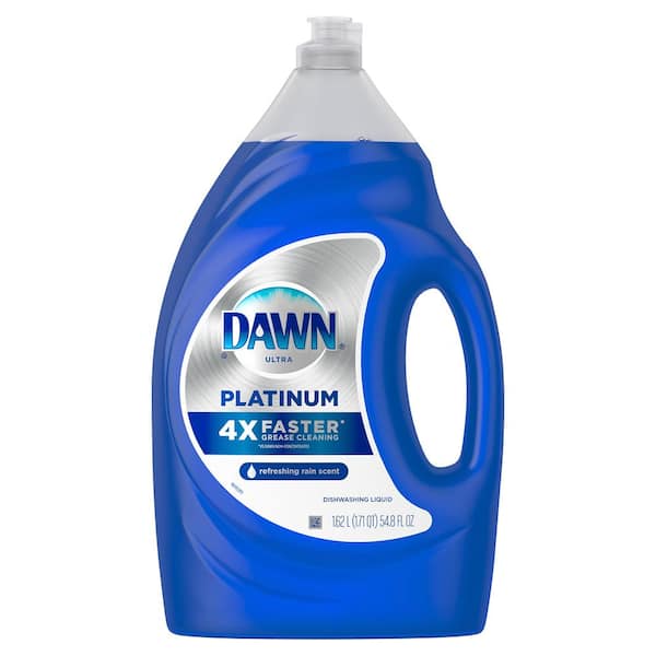 Dawn Platinum 54.8 oz. Refreshing Rain Scent Liquid Dish Soap 003077203752  - The Home Depot