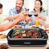 Elexnux 267sq. in. Blue Smokeless Electric Portable Indoor Grill with  1500-Watt Fast Heating DKP00FY02502 - The Home Depot