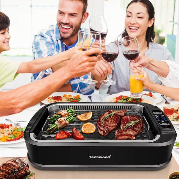 1650W Smokeless Indoor BBQ Grill with Advanced Infrared Technology