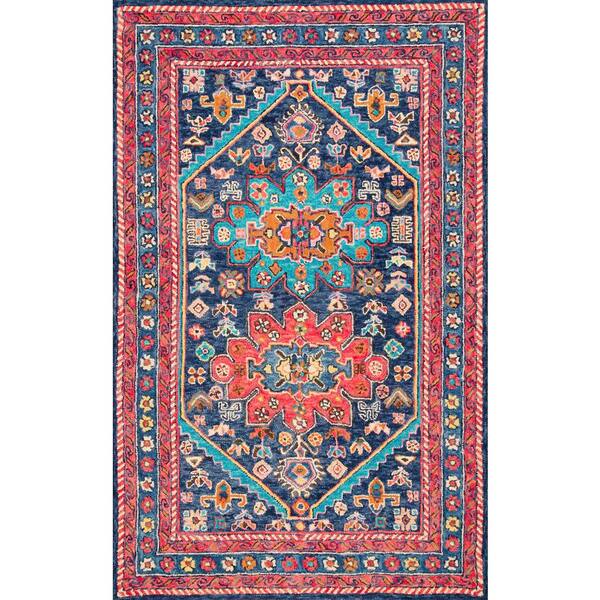 nuLOOM Yesenia Persian Blue 6 ft. x 9 ft. Area Rug