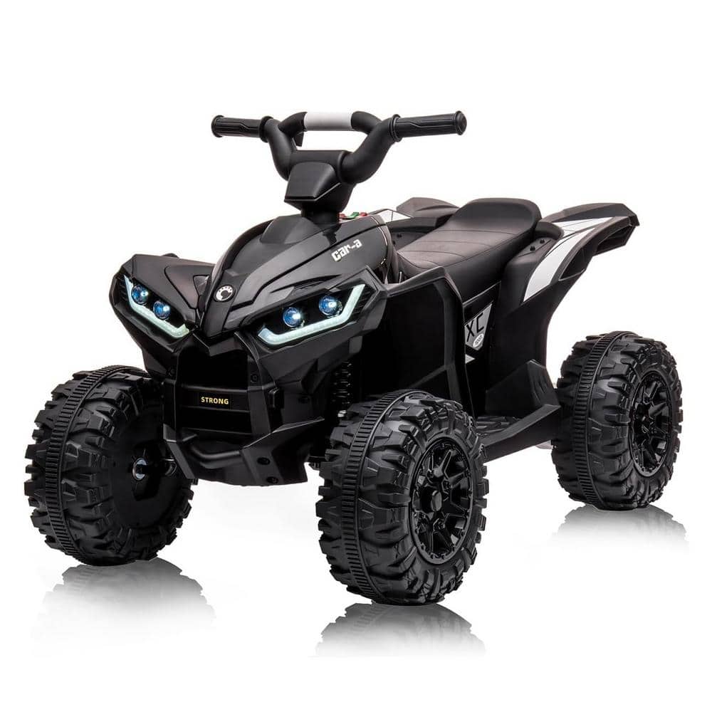 9.5 in. 12V Powered Kids Ride on ATV Car Toy with Remote Control and LED Lights, Black price history on PriceWatchPro
