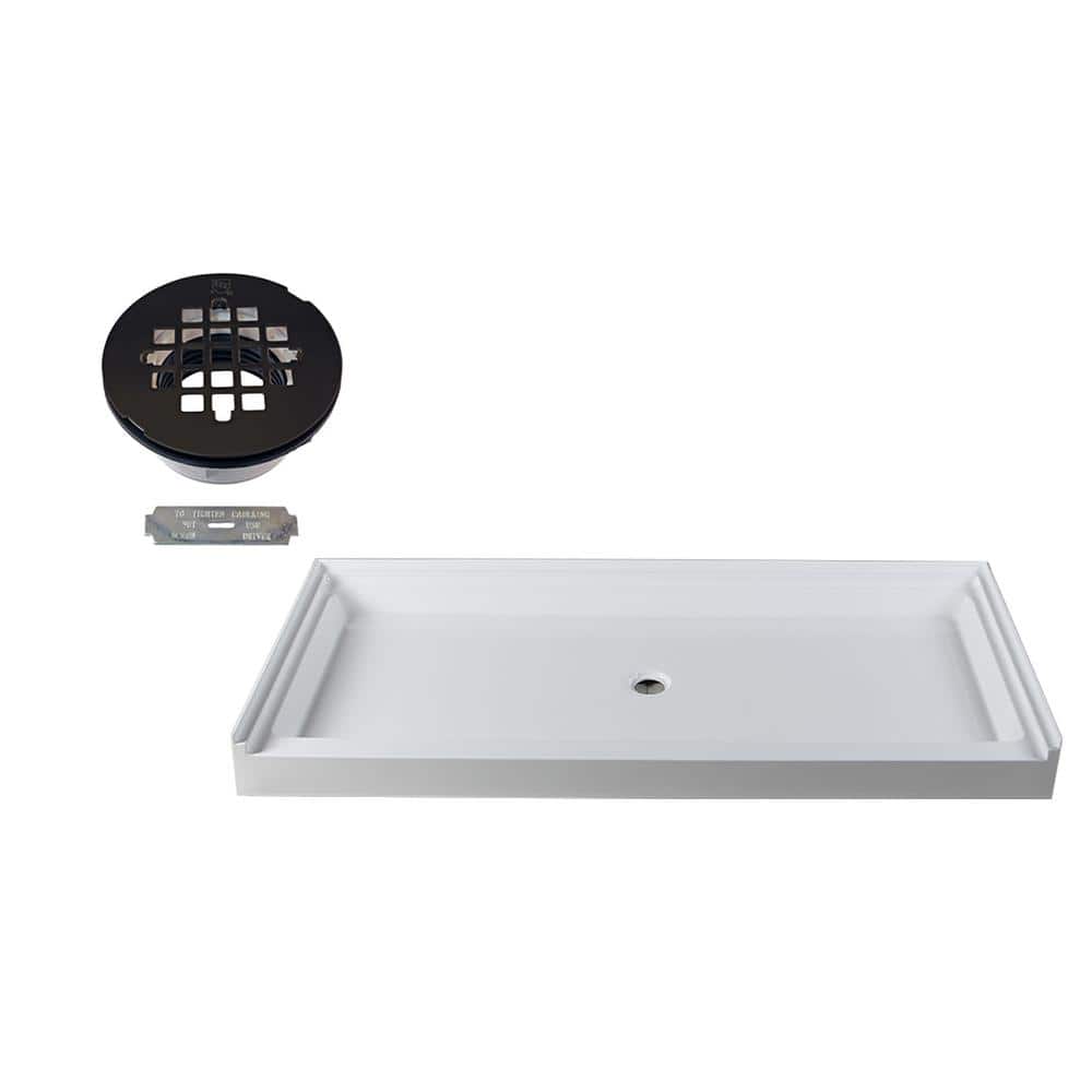 Westbrass 72 in. L x 36 in. W Single Threshold Alcove Shower Pan Base