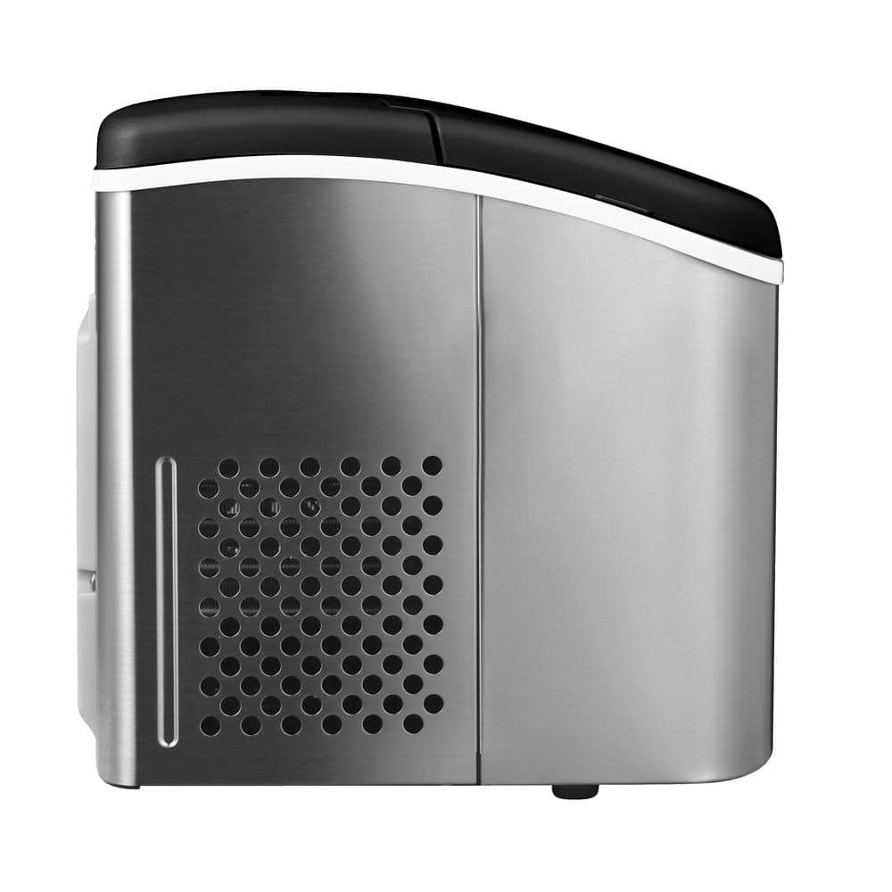 Compact Stainless Steel Portable Countertop Ice Maker