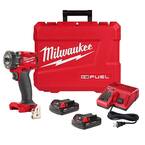 M18 FUEL GEN-3 18V Lithium-Ion Brushless Cordless 3/8 in. Compact Impact Wrench with Friction Ring Kit