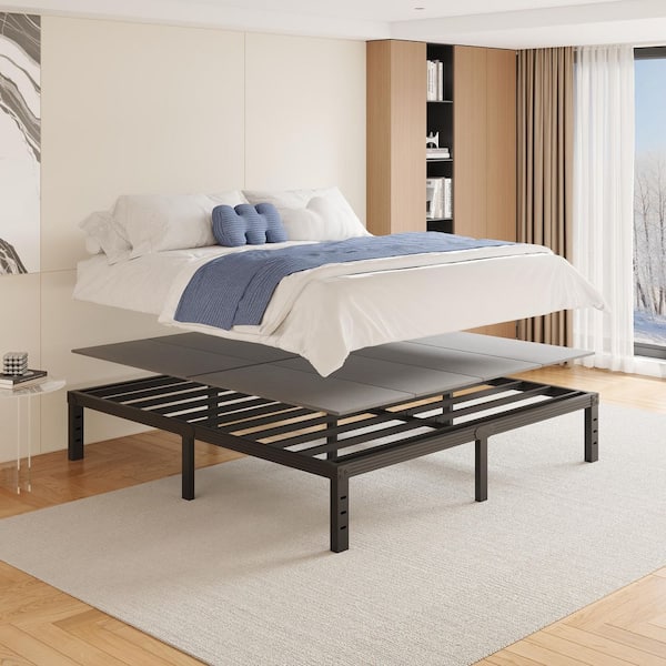 Comasach 0.4 in. Full Box Spring with Split Foldable Bunkie Board, Gray ...