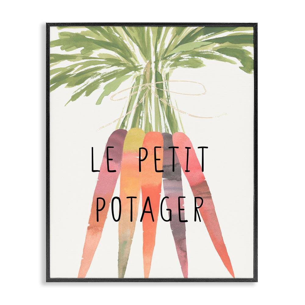 Vegetable Garden Phrase by Annie Warren Black Framed Food Giclee Art Print 30 in. x 24 in. price history on PriceWatchPro