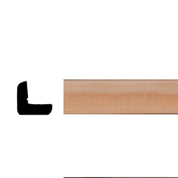 Builder's Choice LWM206 11/16 in. x 11/16 in. Hemlock Wood Outside Corner Molding