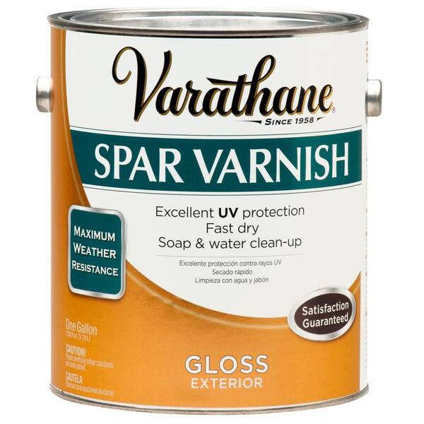 Varathane 1 gal. Clear Gloss Water-Based Exterior Spar Varnish (Case of 2)