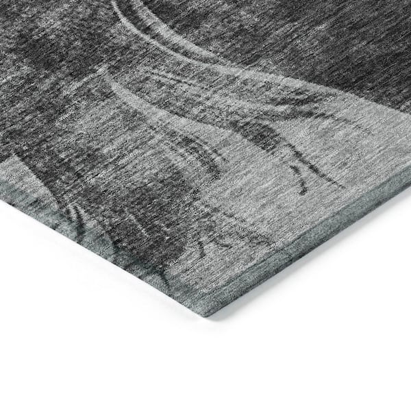 Chantille Machine Washable Indoor/Outdoor Abstract ACN1717 Gray 1 ft. 8 in. x 2 ft. 6 in. Area Rug